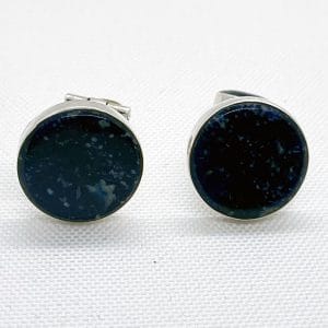 Colleras ovalada lisa en lapislázuli