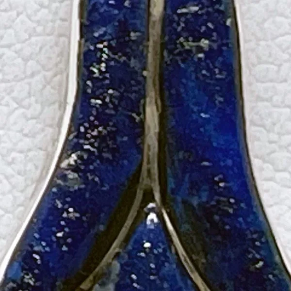 Colgante copihue 2,8 x 1,2 cms en lapislázuli - Imagen 2